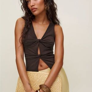 Reformation Tefi Knit Top